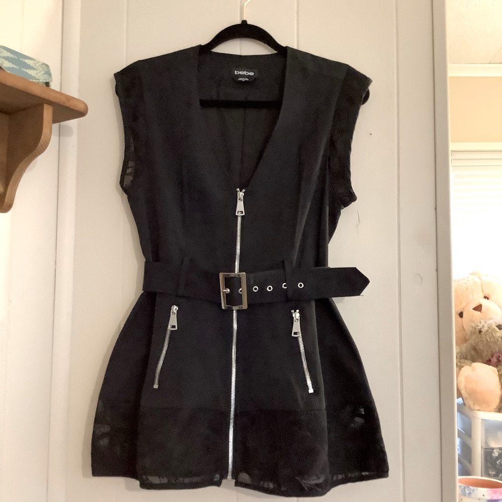 *SOLD* Bebe sleeveless jacket